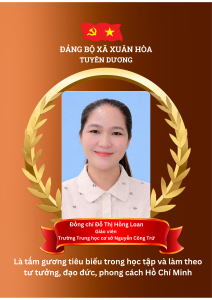 Dong chi Do Thi Hong Loan Giao vien Truong Trung hoc co so Nguyen Cong Tru