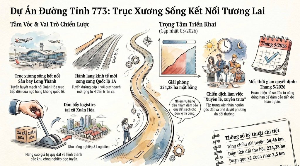 ĐƯỜNG TỈNH 773 – MỞ LỐI TƯƠNG LAI, KẾT NỐI THỊNH VƯỢNG XUÂN HÒA 1 688645427 122166687710936791 5110551828349186251 n